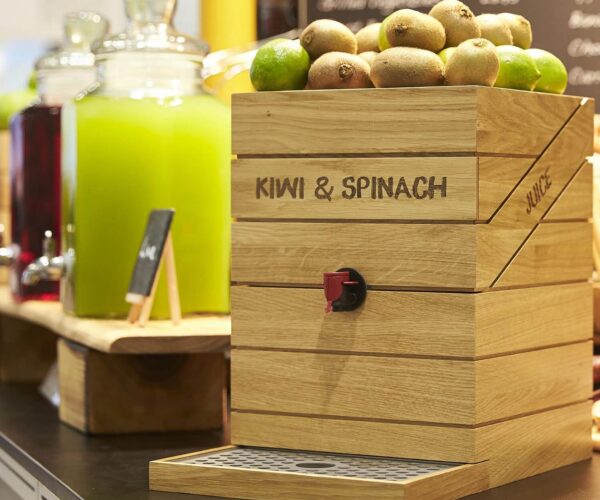 Kiwi and Spinach Smoothie in Juice Cube