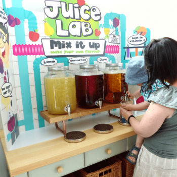 Juice Lab from Oranka Juice Solutions with Child Helping Themselves